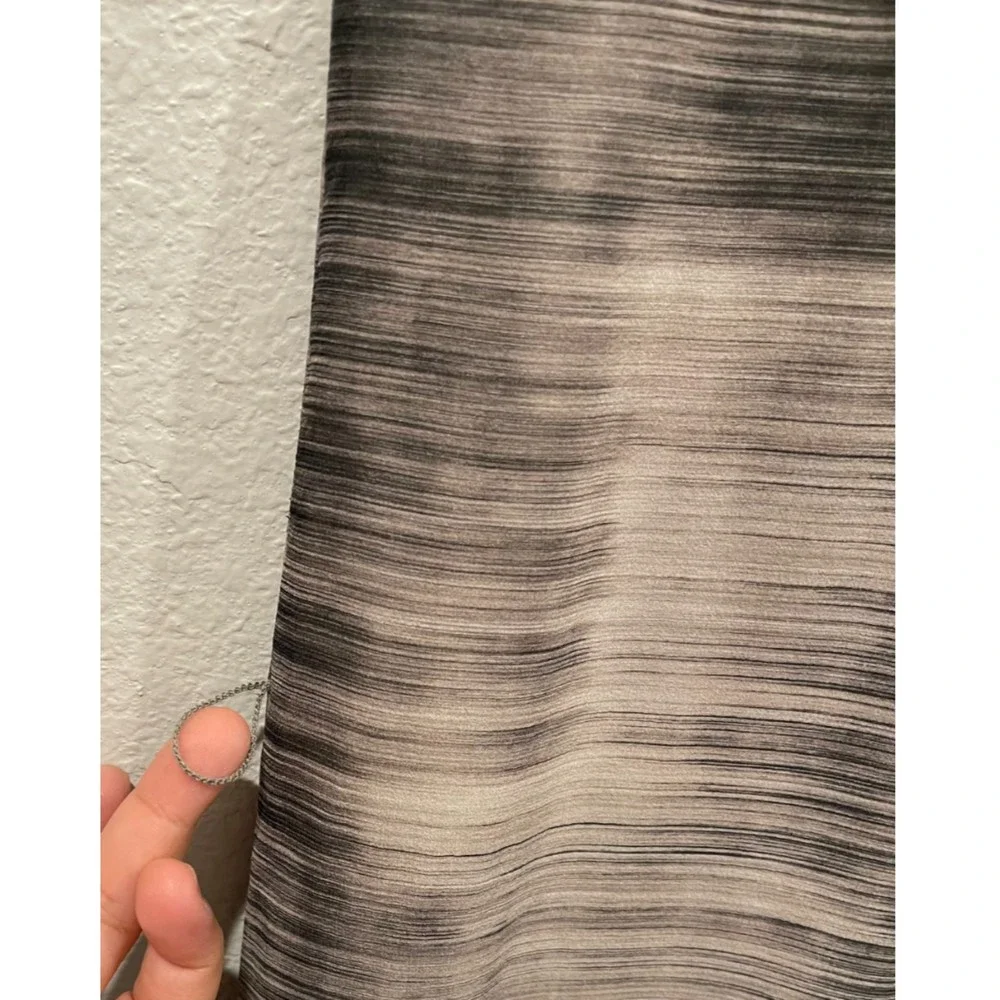 EILEEN FISHER Limestone Silk Midi Halter Print Dress - Picture 7 of 7